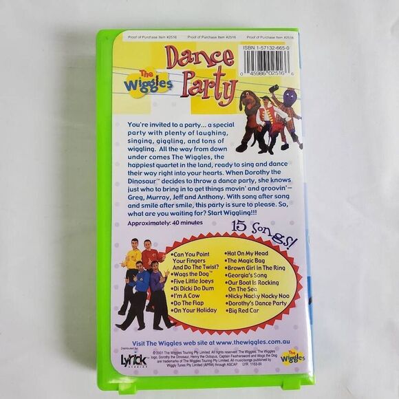 The Wiggles – Dance Party (VHS, 2001) - Picture 4 of 4